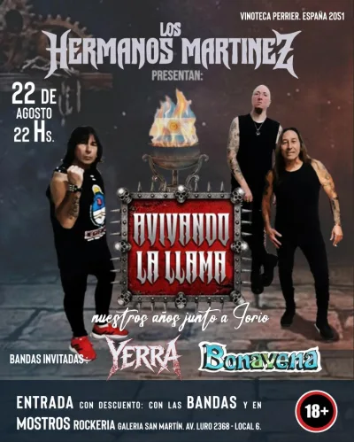 Flyer de Los hermanos Martinez presentan: