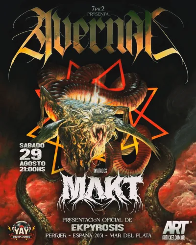 Flyer de Presentación oficial del disco "Ekpyrosis"