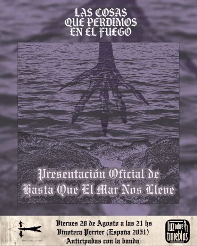 Flyer de Presentación Oficial del Ep Hasta que el Mar Nos Lleve