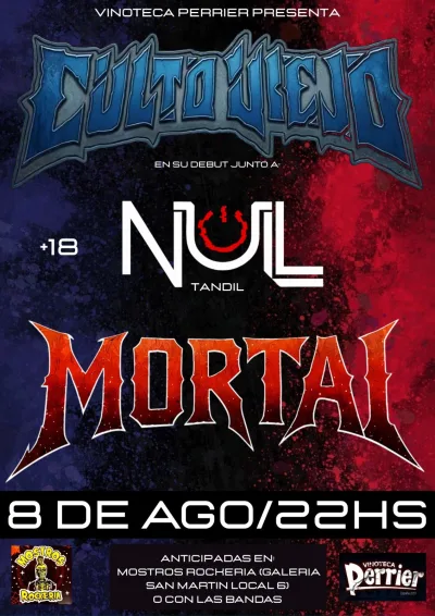 Flyer de Debut de Culto Viejo